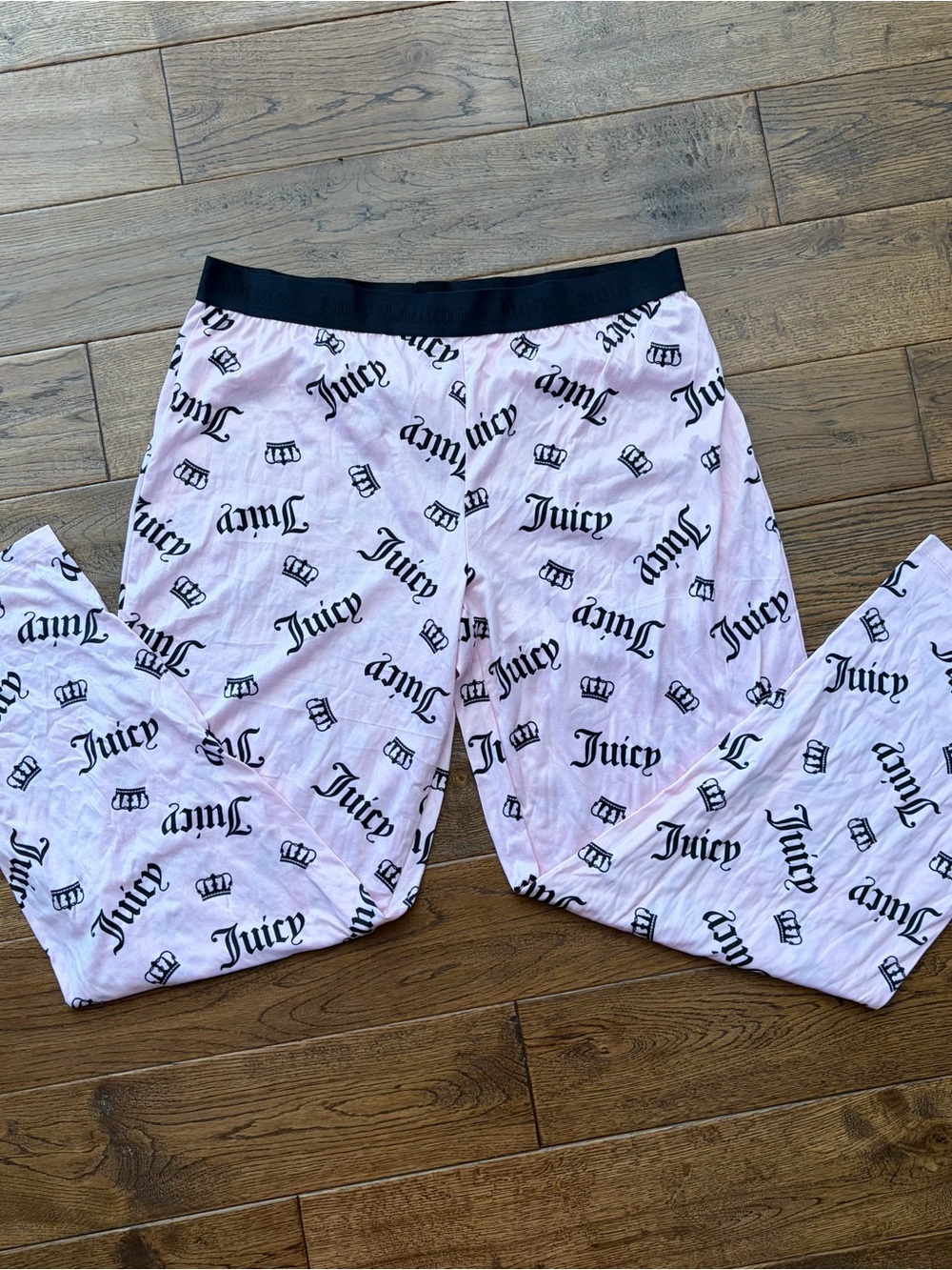 Y2K Juicy Couture Light Pink Velour Logo Pajama Lounge Set Size Large - Picture 5 of 7
